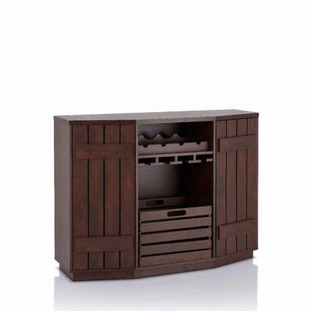 Combinação de armários e adegas.